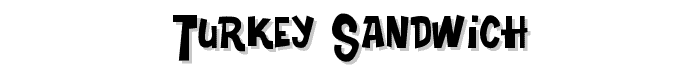 Turkey Sandwich font